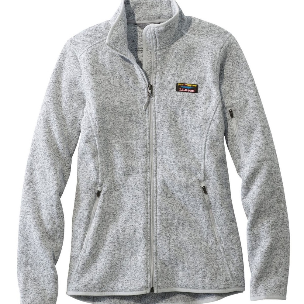 LLbean full zip sweater fleece jacket
